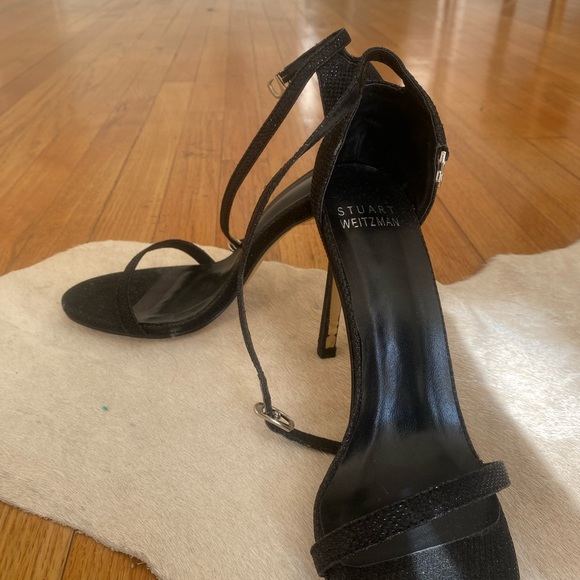 stuart weitzman black sparkly heels - Picture 5 of 5